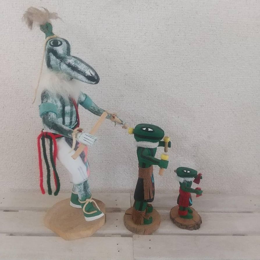 カチナドール　ネイティブアメリカン　ズニ　ナバホ　ホピ Amazon | カチナドール スクオッシュ ホピ族 人形 ネイティブ